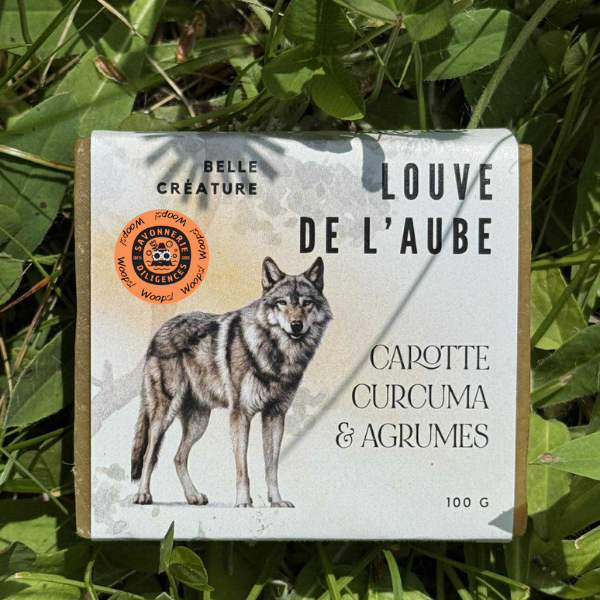 Woops Louve de l'aube - Savon carotte, curcuma et agrumes