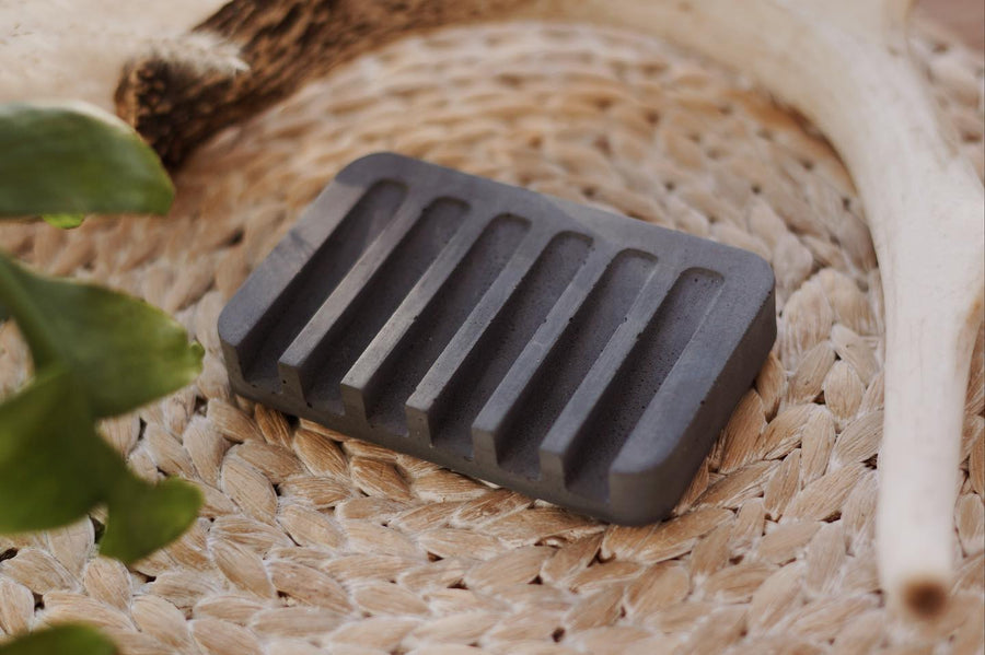 Concrete rectangle soap dish - Zen-IT Creations
