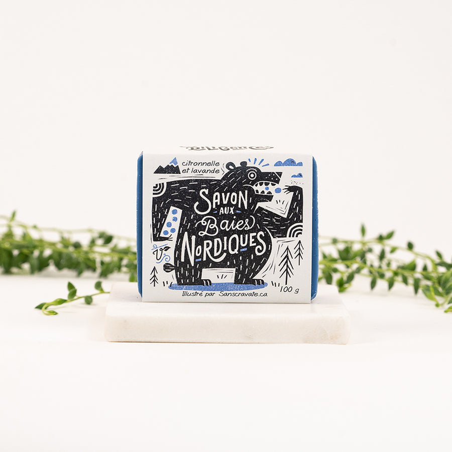 Nothern berries soap (blueberry) - Les Mauvaises Herbes 